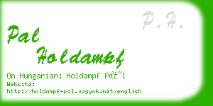 pal holdampf business card